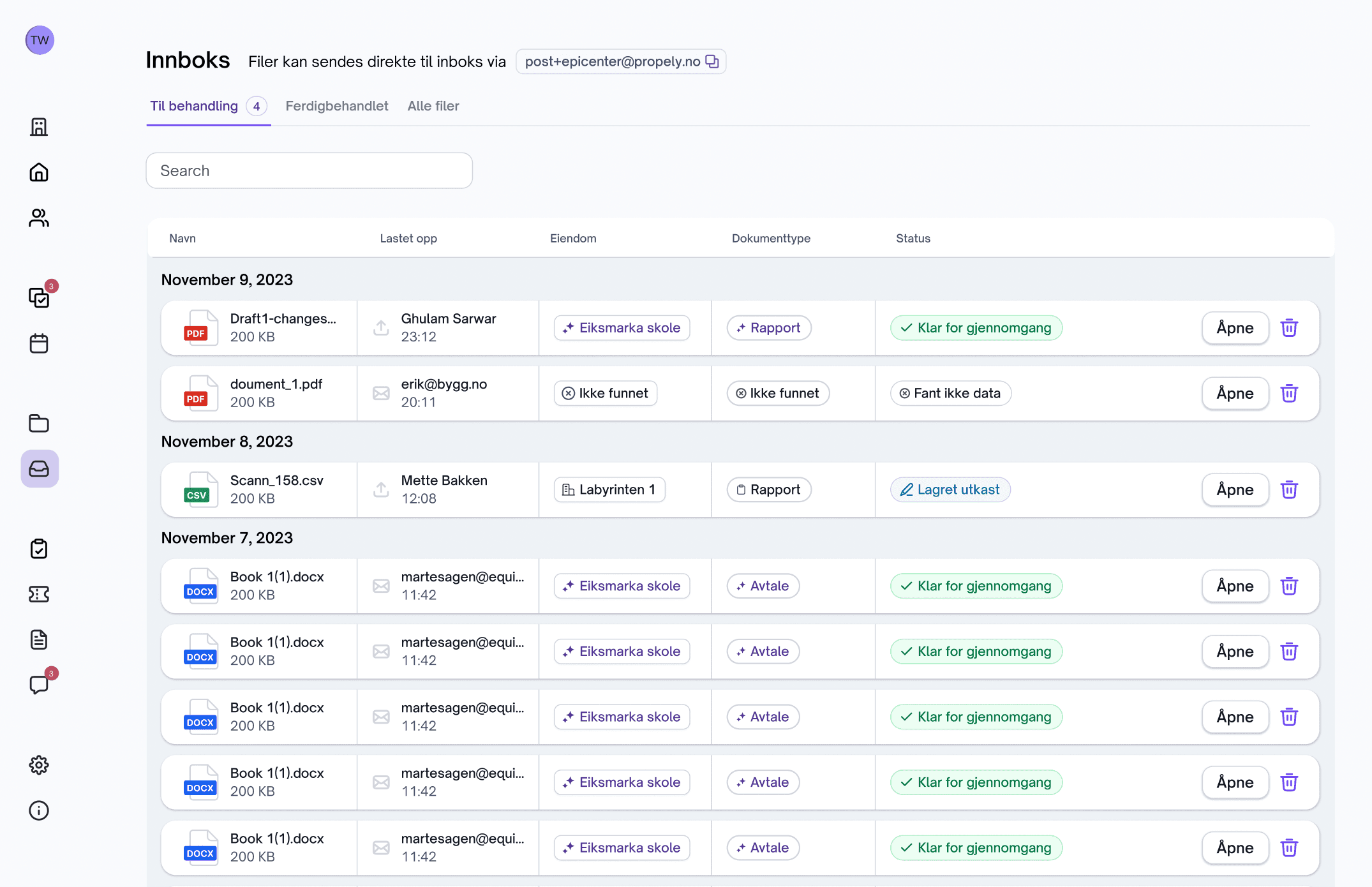 Propely AI Dashboard